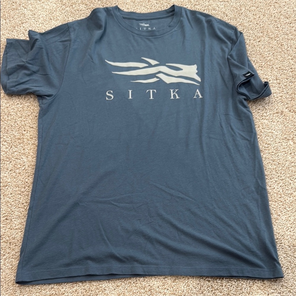 Sitka Men's Blue Short Sleeve Tee